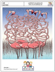 okul öncesi labirent bulmacai çalışma sayfaları